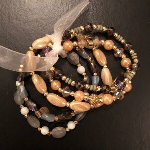 Erimish 5 stack bracelets, new!